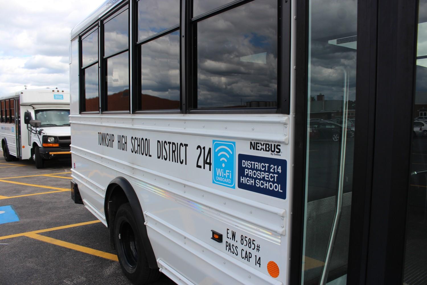 White activity buses now equipped with wifi