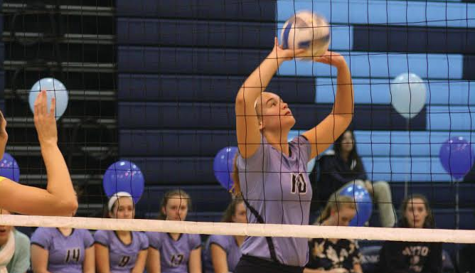 Girls’ volleyball team ends season with tough battle