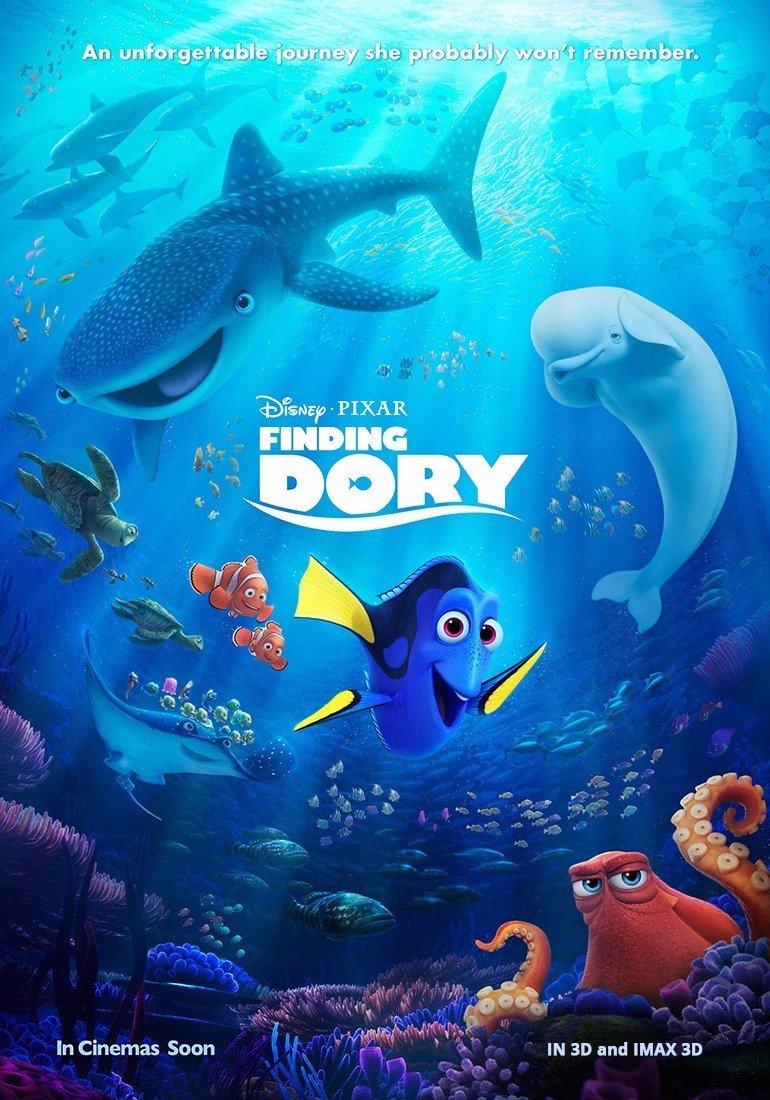 Finding Dory hooks viewers with animation and humor