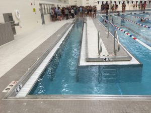 The handicap-accessible pool entrance was a unique addition to the pool. Assistant Principal Frank Mirandola believes this will further enhance the pool's educational opportunities.