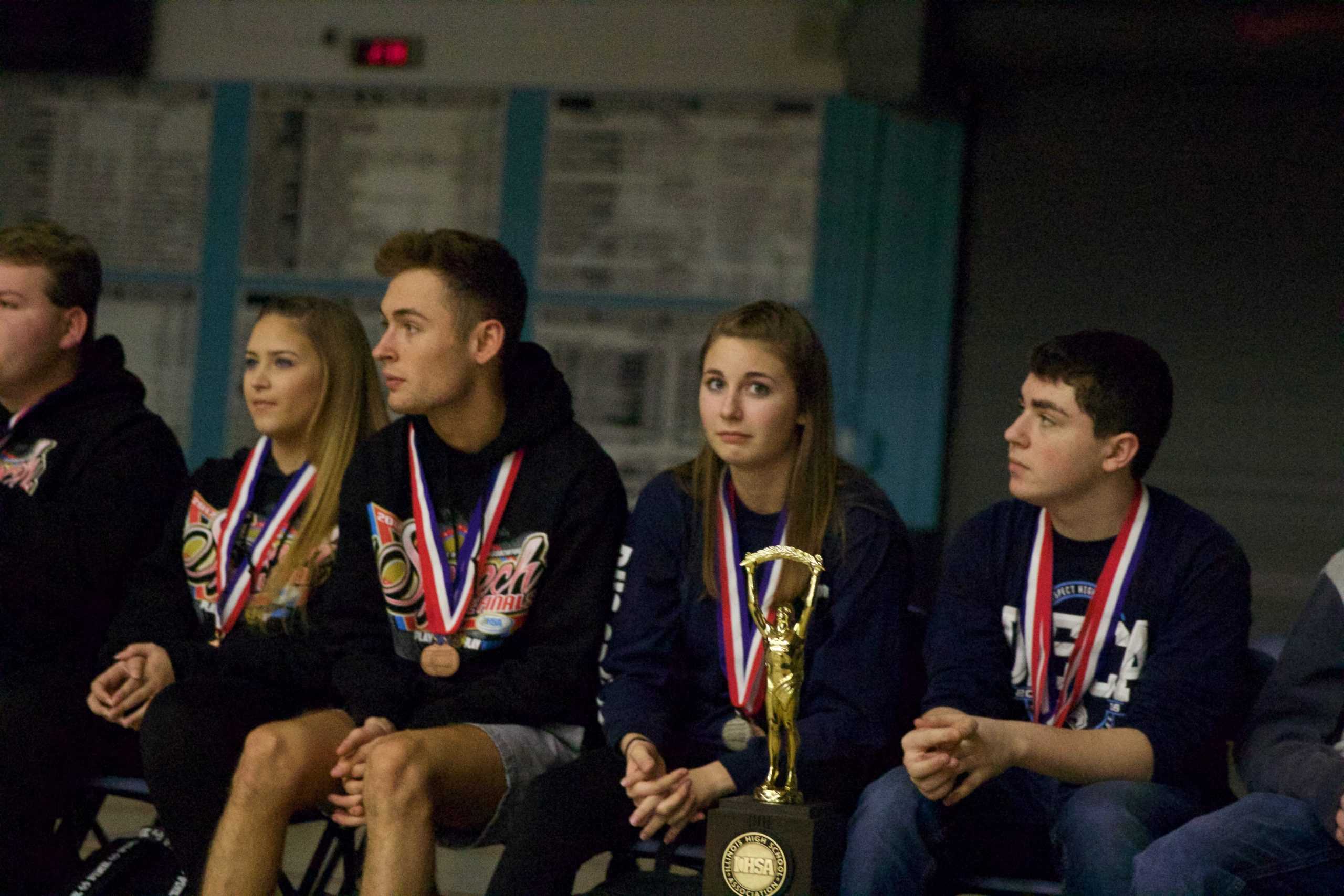 PHOTO ALBUM: Wrestling, speech team recognized for state at assembly