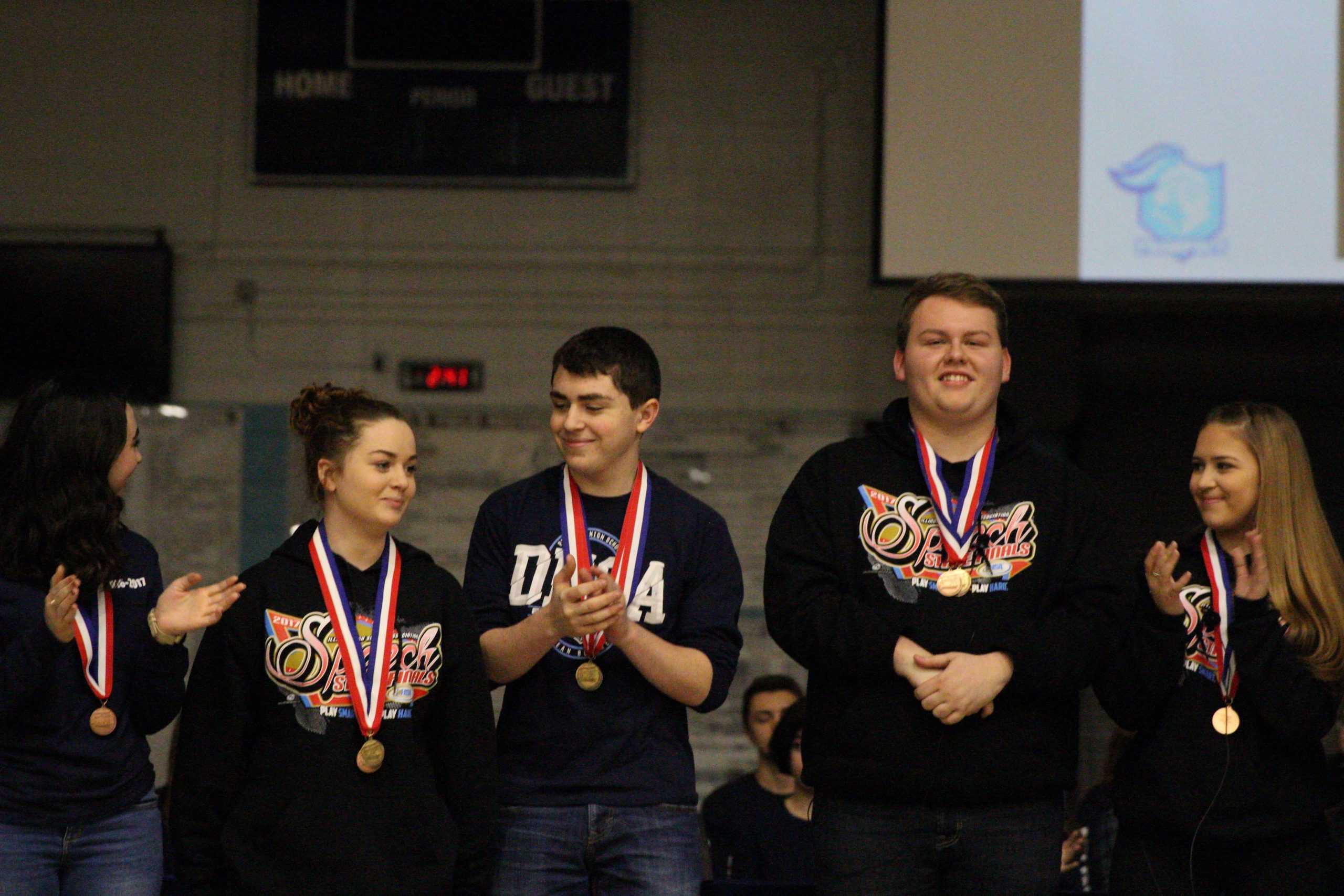 PHOTO ALBUM: Wrestling, speech team recognized for state at assembly