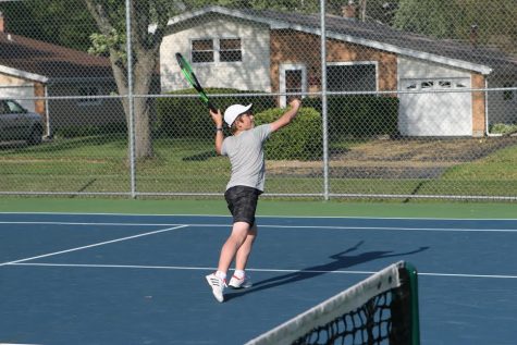 Waterbreak interview with boys' tennis player freshman Mikey Gavrincea