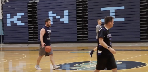 Early morning hoops: teachers play basketball at early hours
