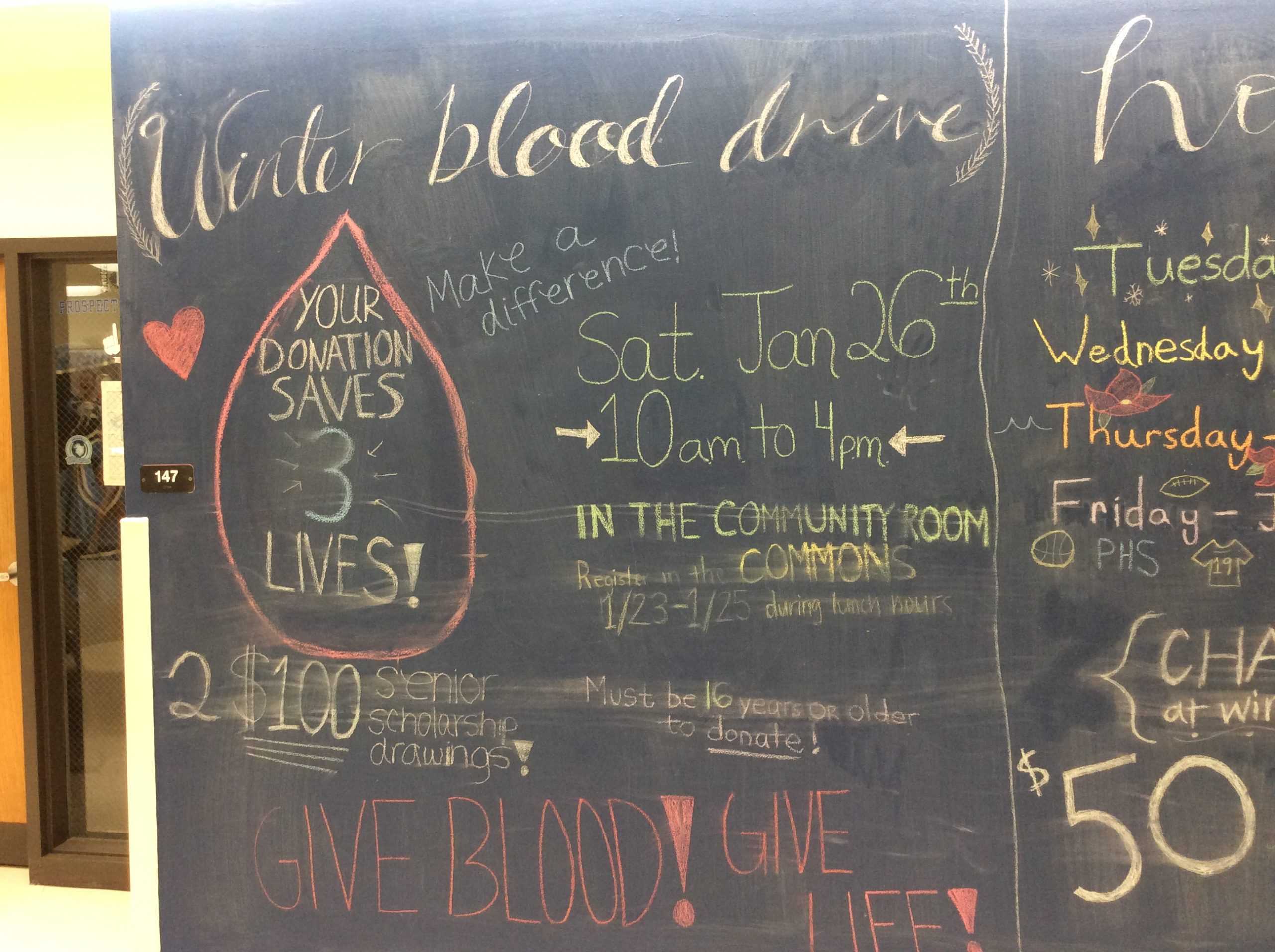 Winter blood drive takes place at prospect