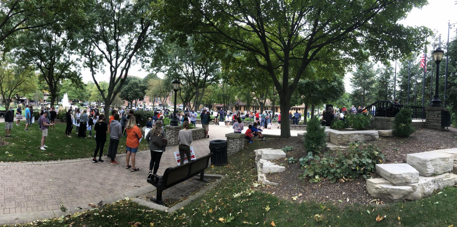 PHOTO ALBUM: REOPEN D214 PROTEST AT NORTH SCHOOL PARK