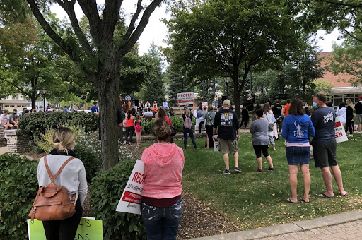 PHOTO ALBUM: REOPEN D214 PROTEST AT NORTH SCHOOL PARK