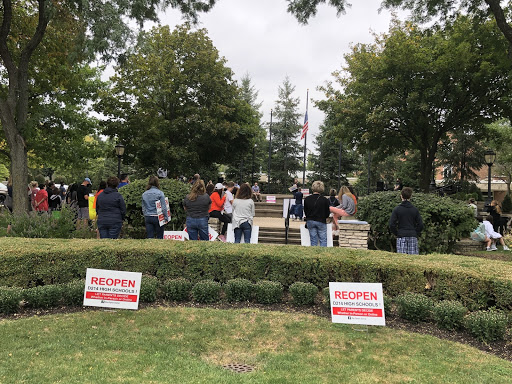PHOTO ALBUM: REOPEN D214 PROTEST AT NORTH SCHOOL PARK
