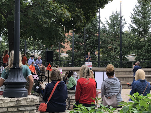 PHOTO ALBUM: REOPEN D214 PROTEST AT NORTH SCHOOL PARK