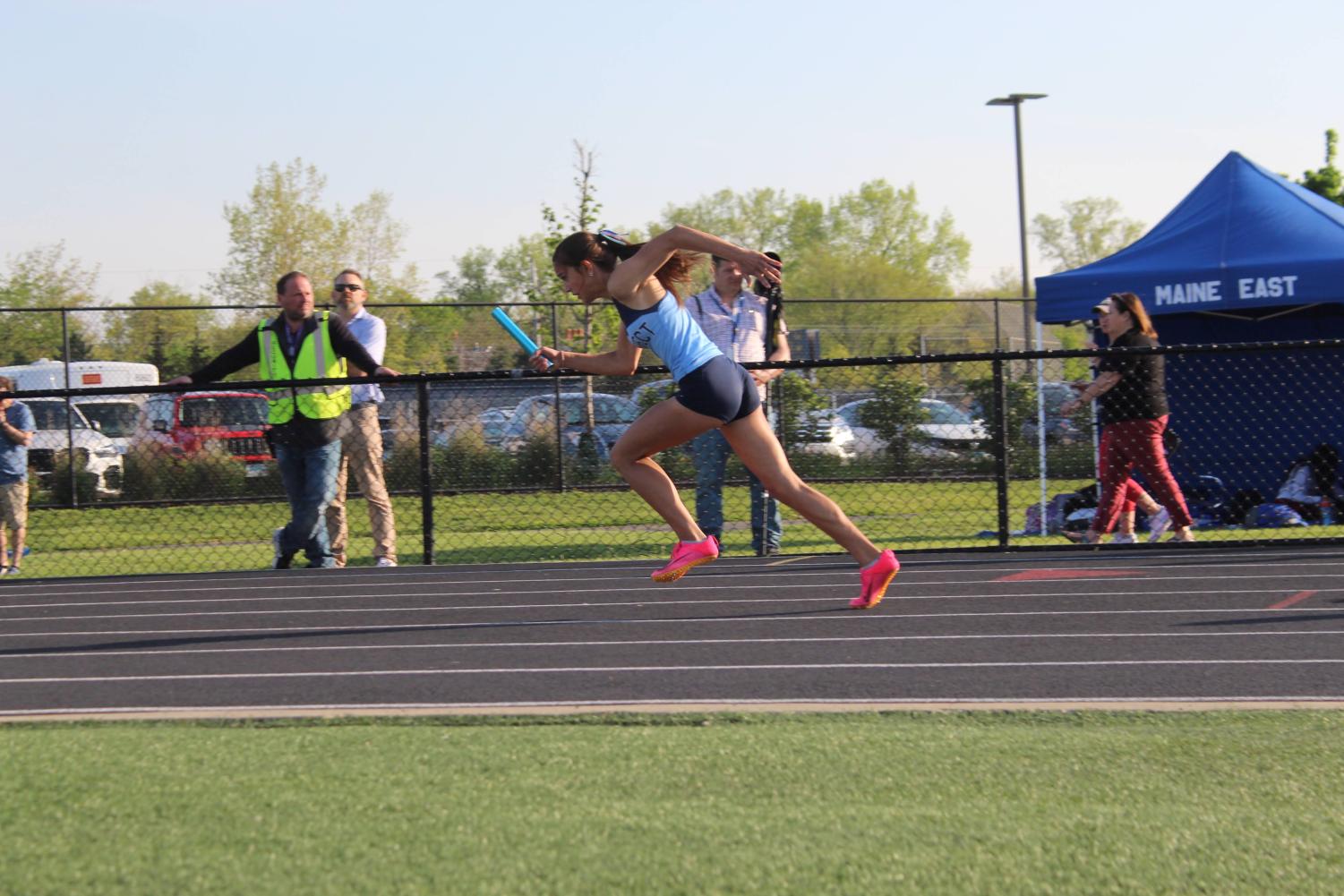Girls track qualifies for state at sectionals