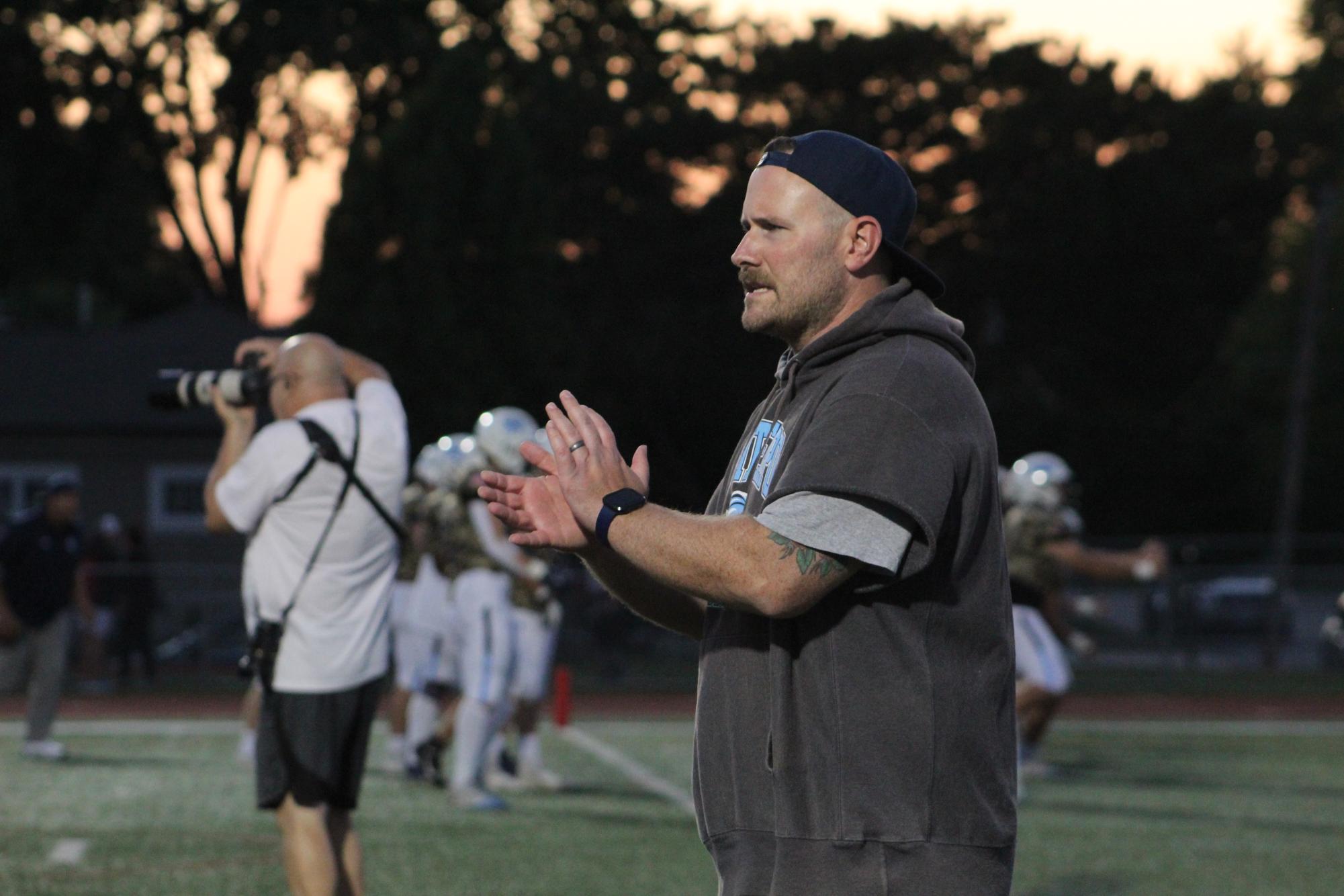 Knights celebrate victory against Glenbrook South while honoring National Guard