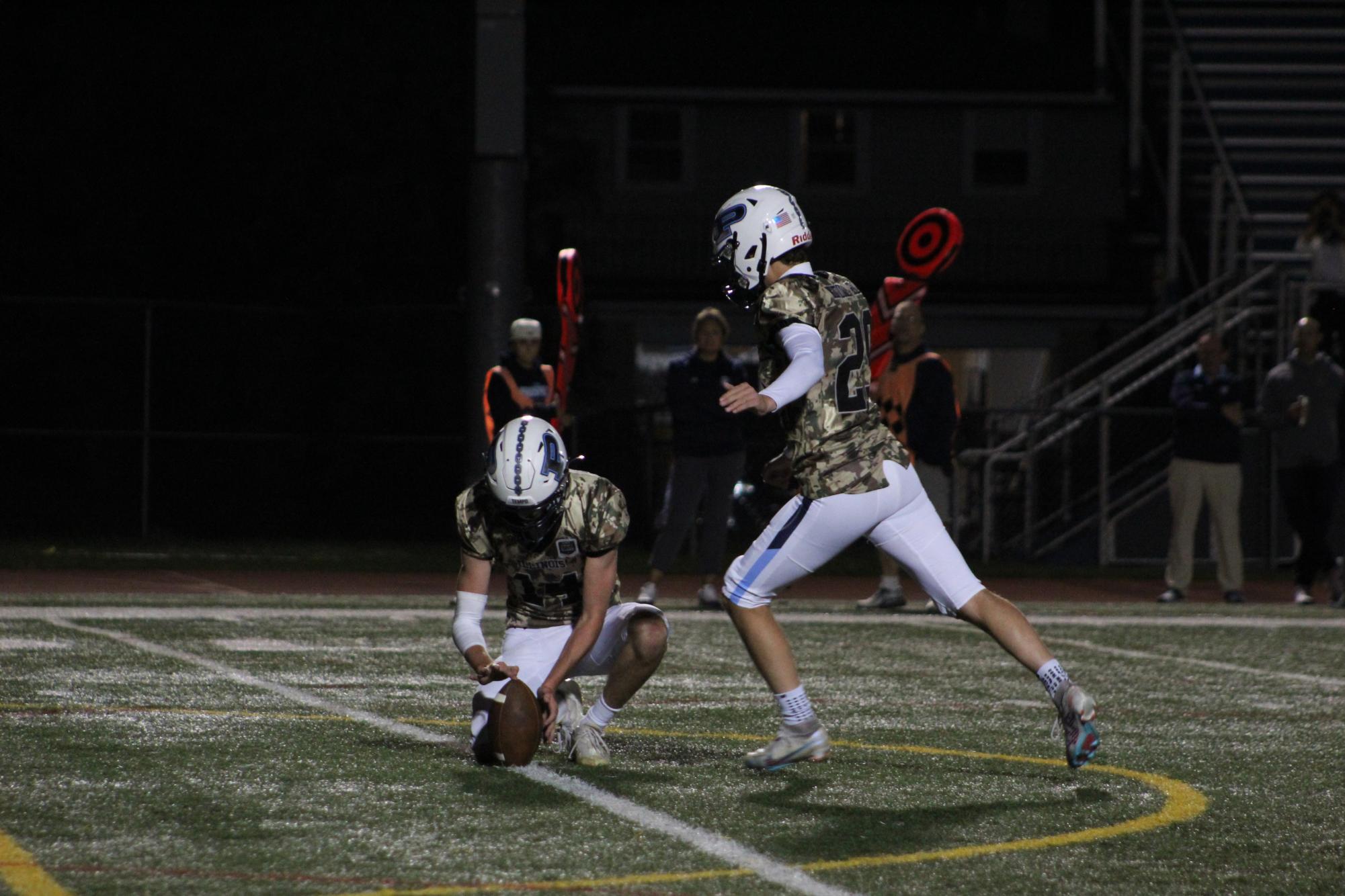 Knights celebrate victory against Glenbrook South while honoring National Guard