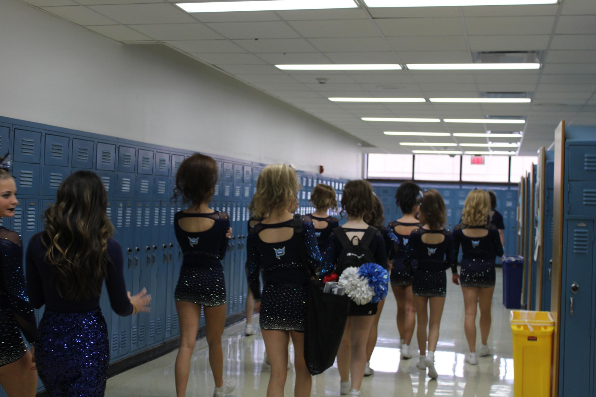 The Prospect Varsity Coed Cheer team at Sectionals