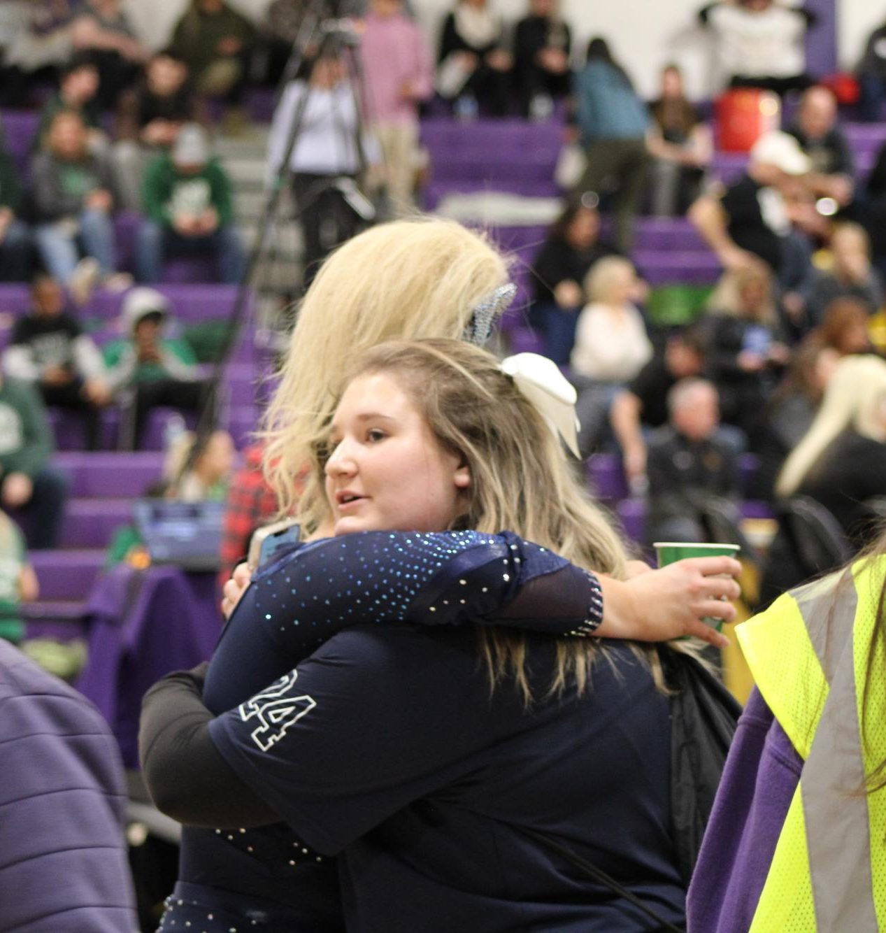 The Prospect Varsity Coed Cheer team at Sectionals