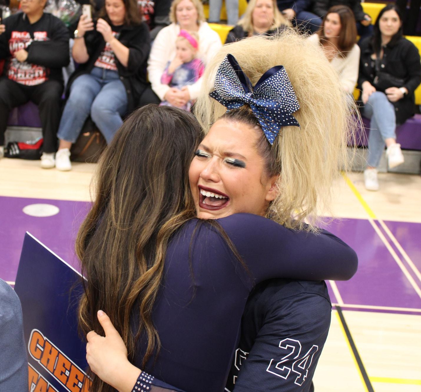 The Prospect Varsity Coed Cheer team at Sectionals