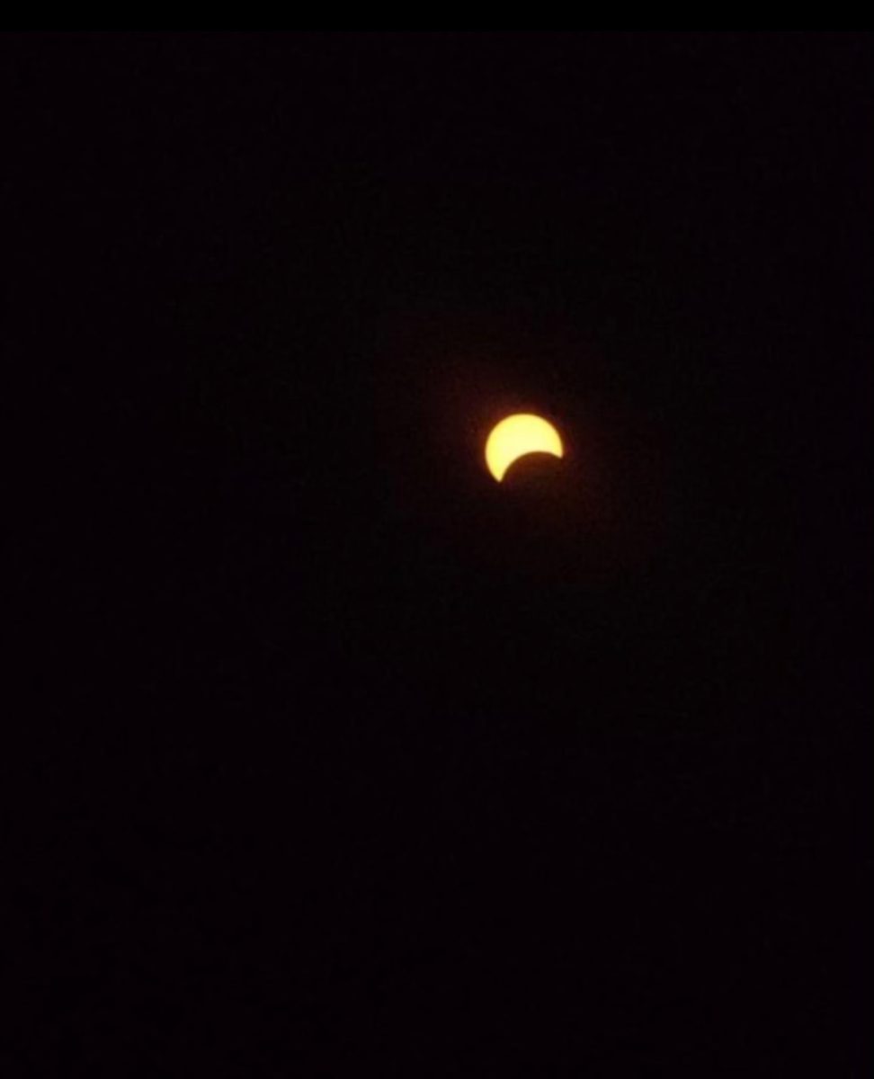 View of the Solar Eclipse. (Photo courtesy of Simone Maione.)
