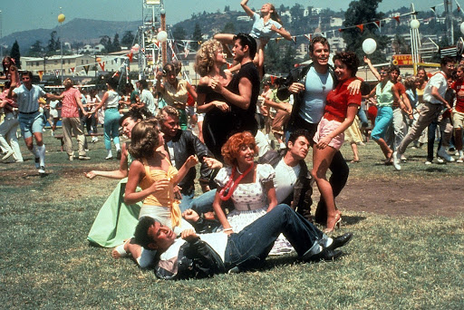 The last scene in the hit musical movie Grease. Students of Rydell High School are at a carnival, the inpristation for ASB’s carnival happening after school on May 17.