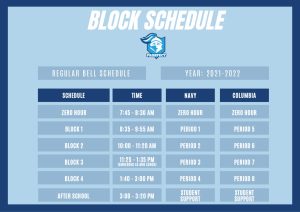 The old block schedule for all D214 schools.