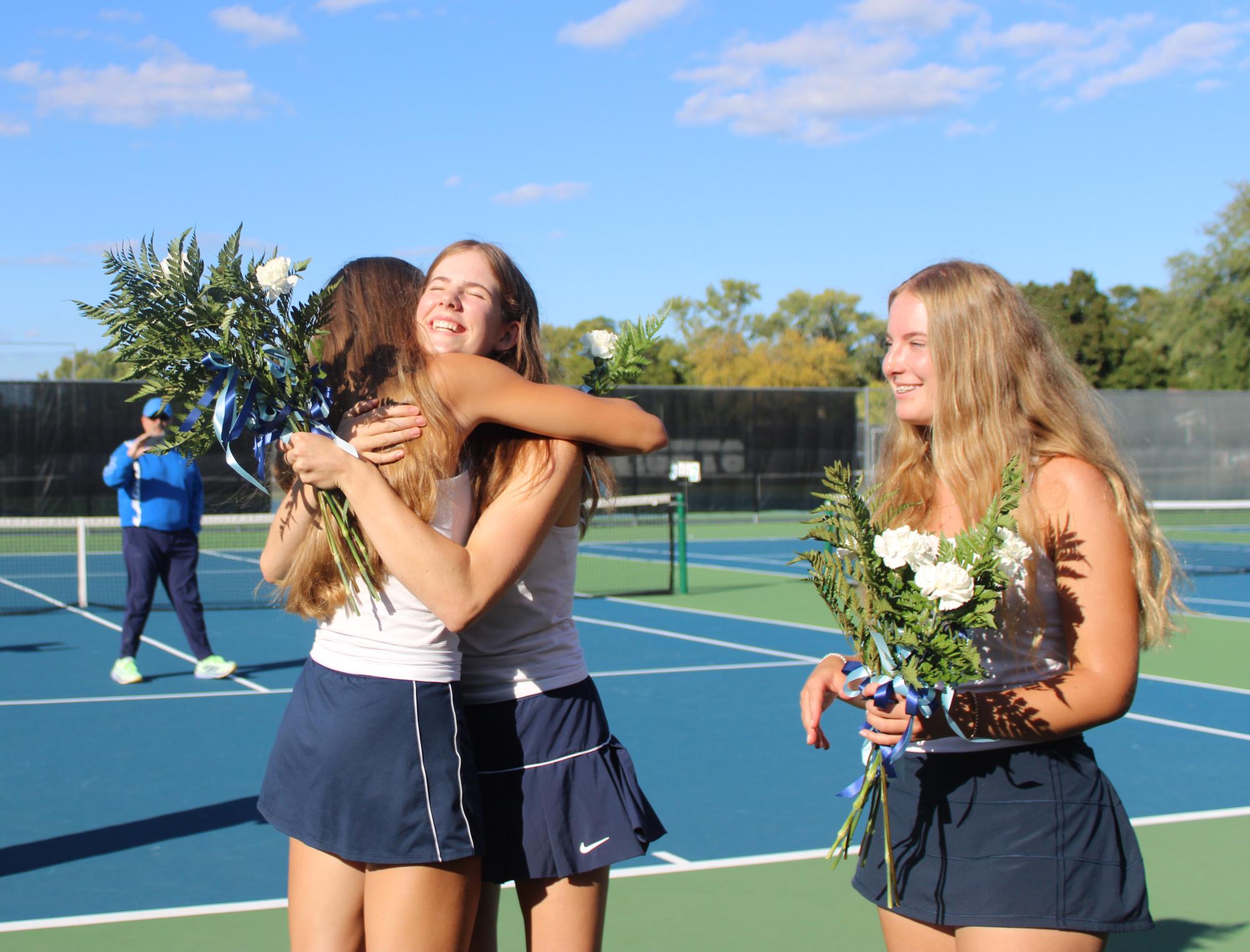 Girl's tennis celebrates senior night