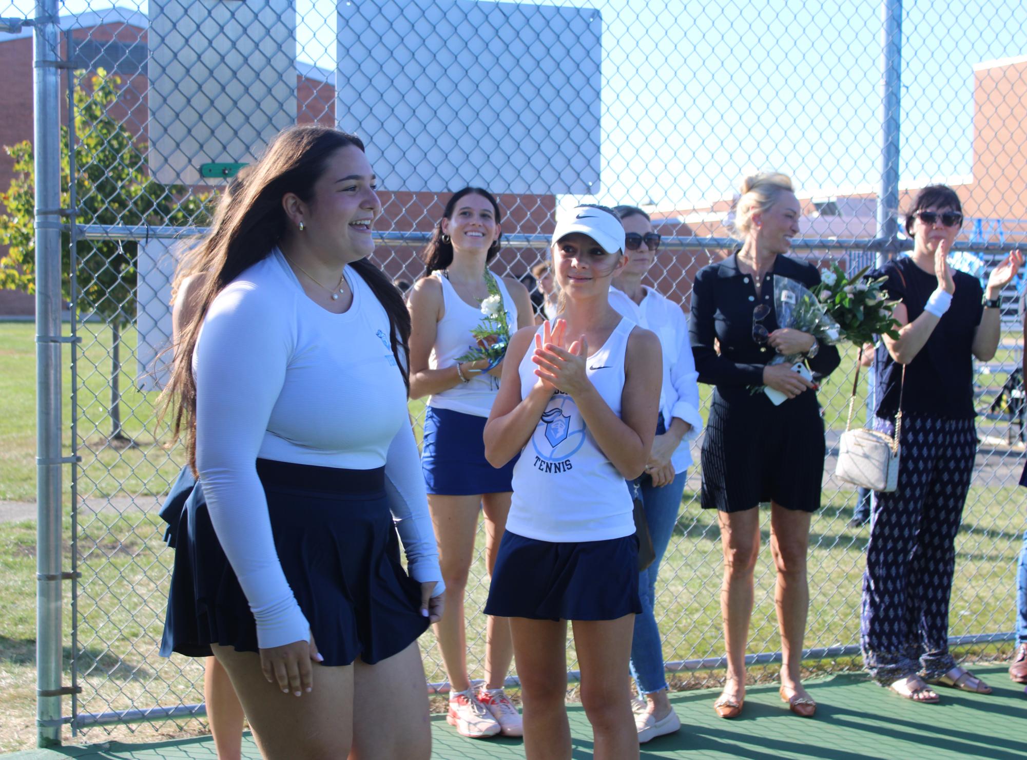 Girl's tennis celebrates senior night