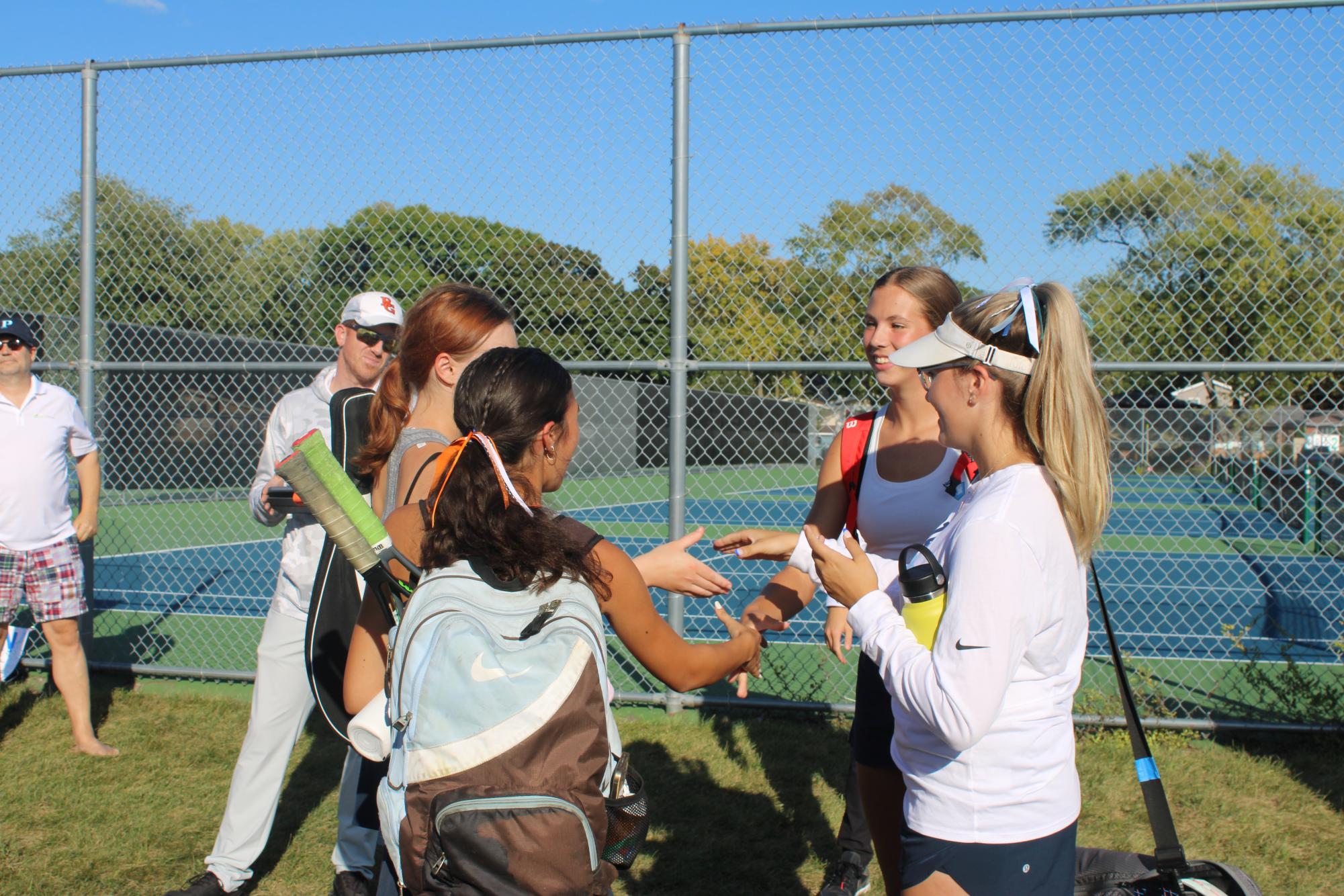 Girl's tennis celebrates senior night