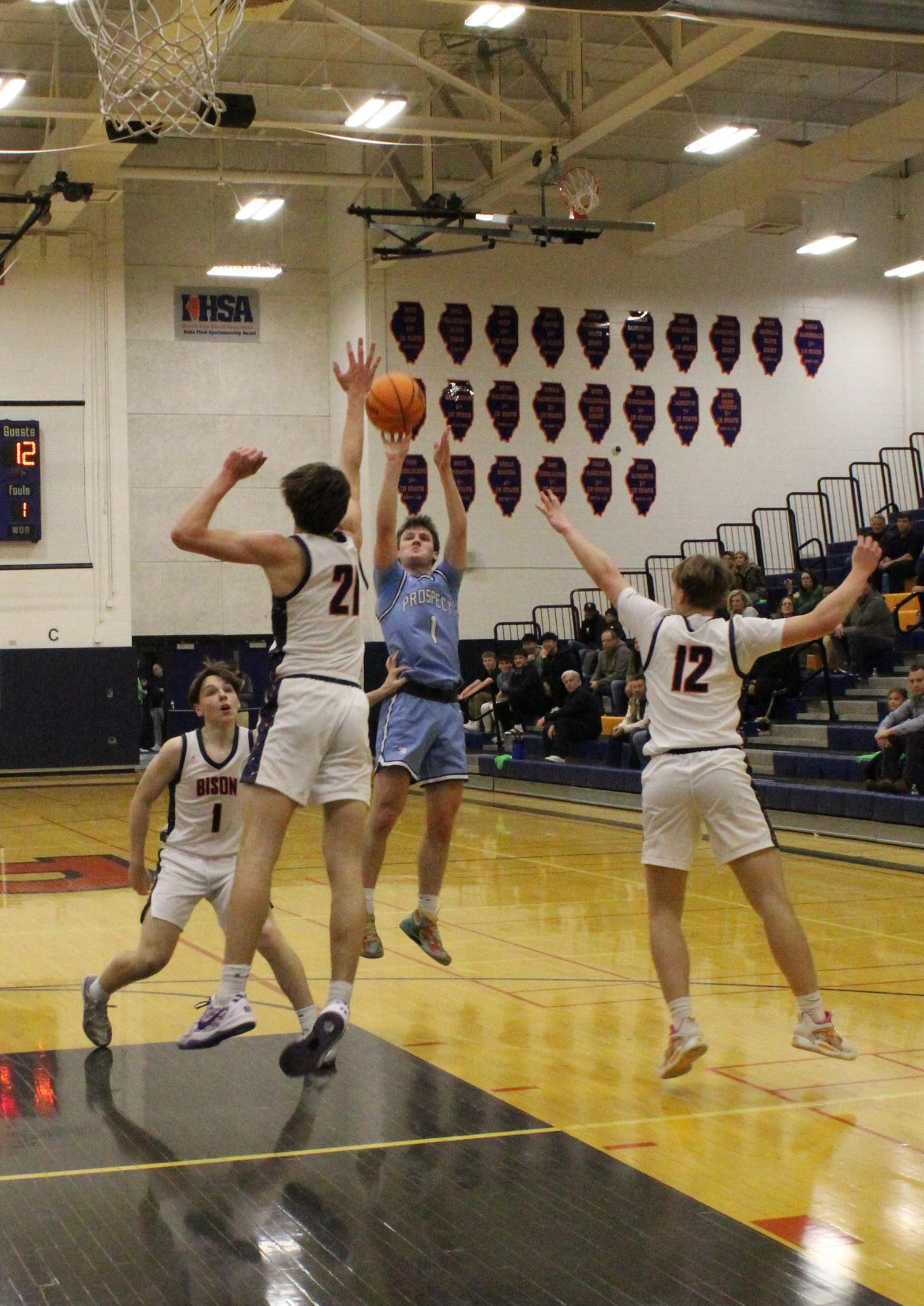 Boys win against Buffalo Grove Bison 66-43
