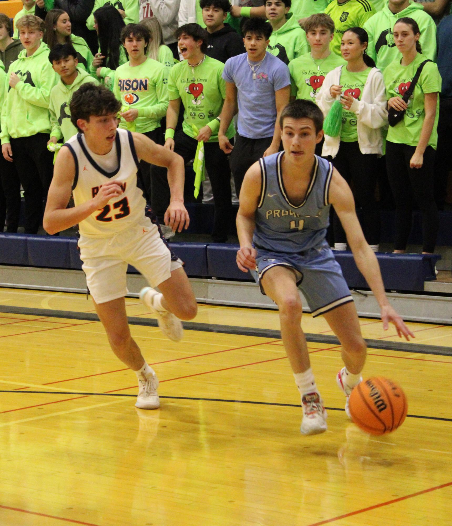 Boys win against Buffalo Grove Bison 66-43
