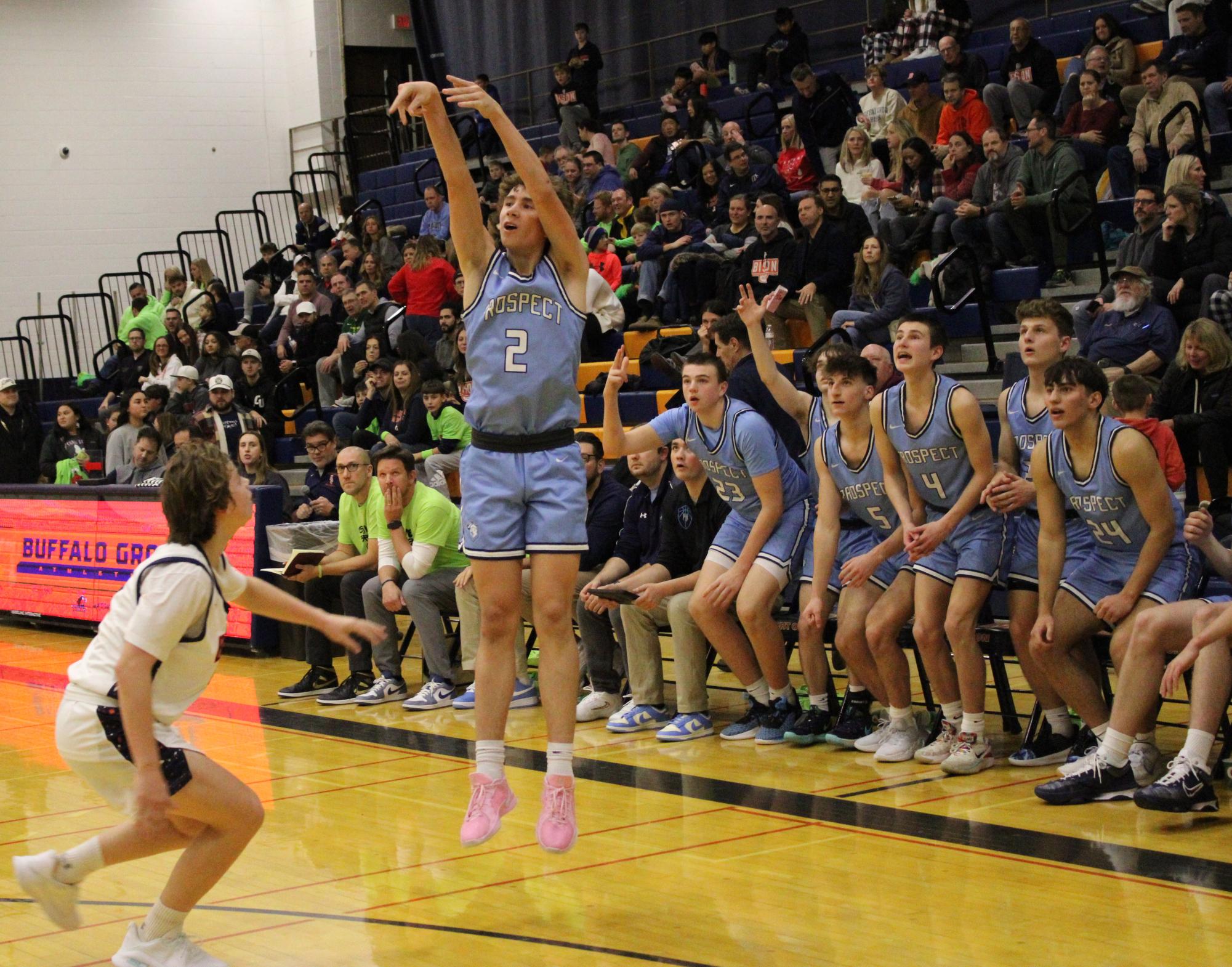 Boys win against Buffalo Grove Bison 66-43