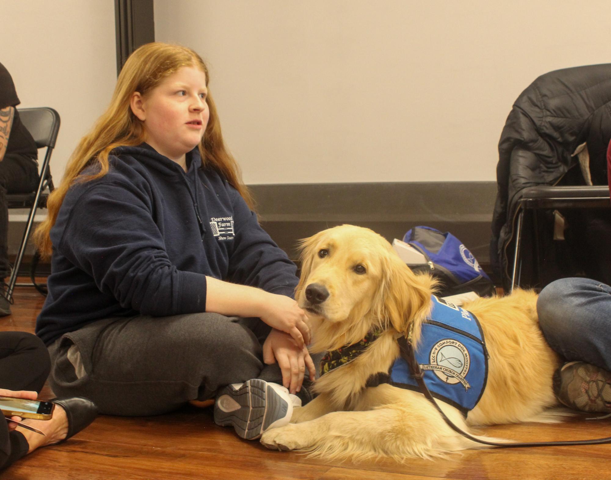 Comfort Dogs help students with stress