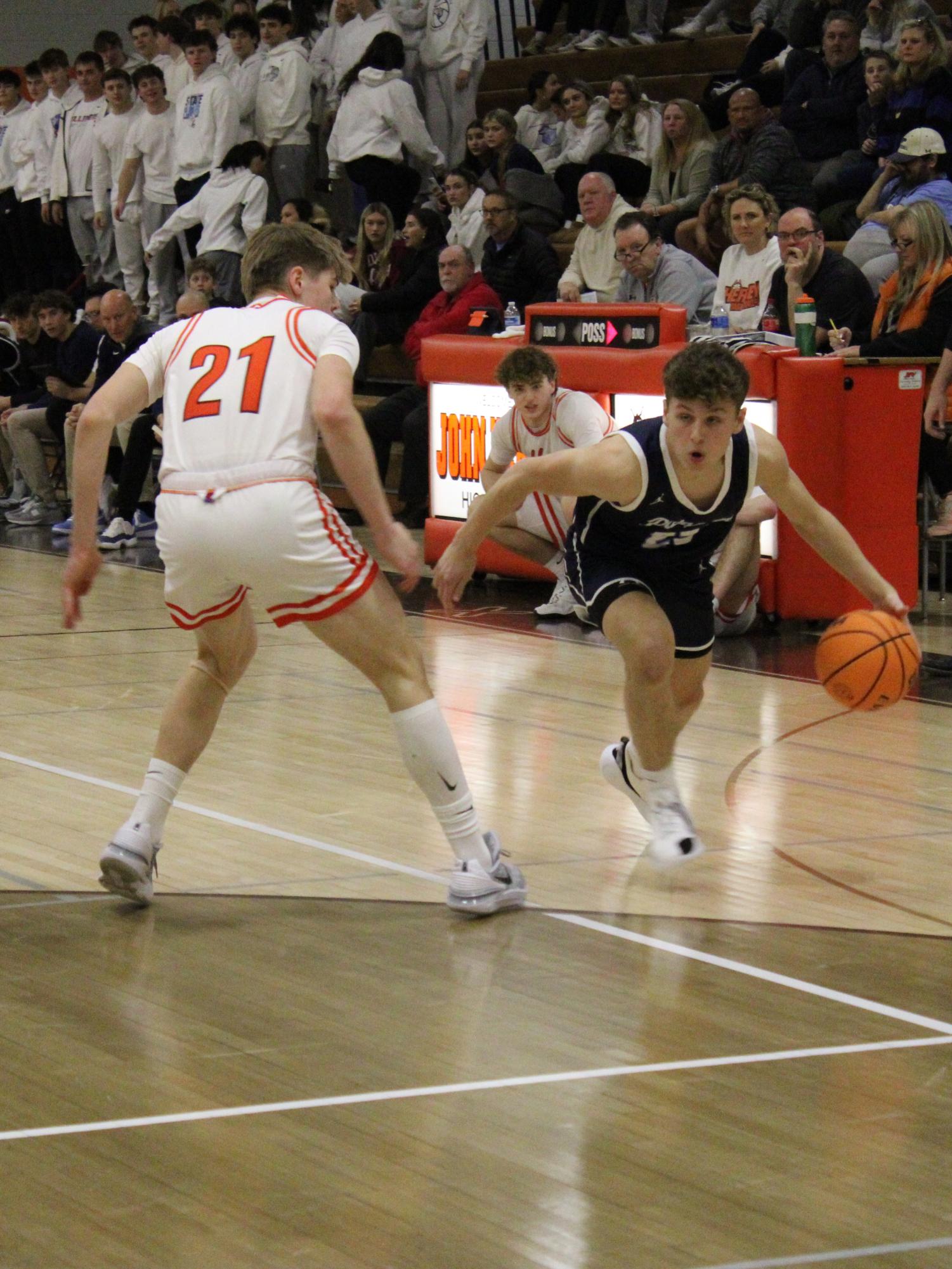 Boys’ Basketball win crosstown game over Hersey, 56-41