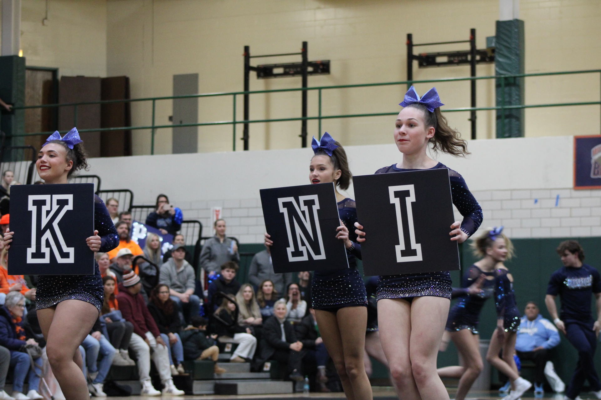The Prospect Varsity cheer team at MSL Conference