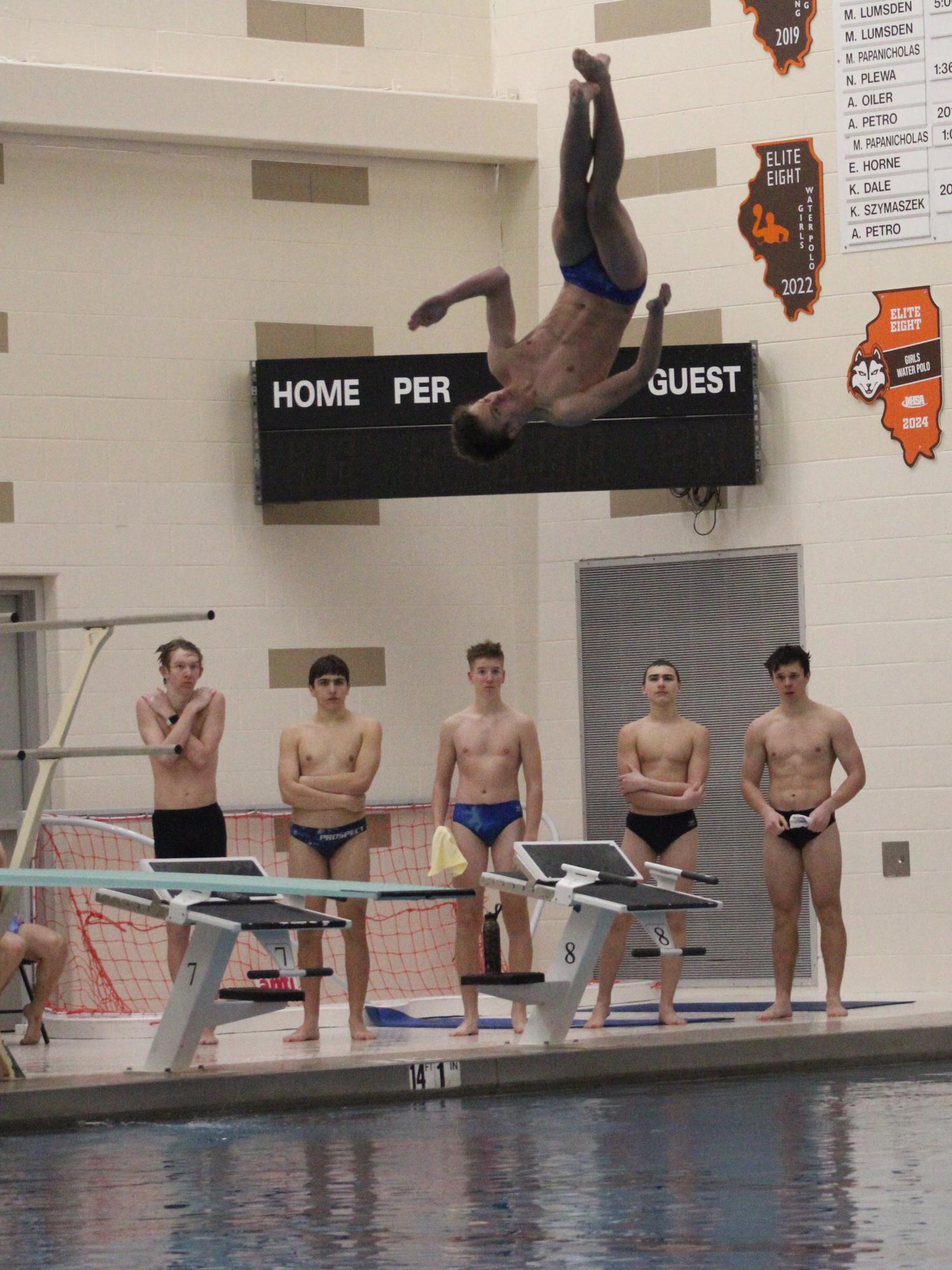 Swim falls to Buffalo Grove in senior night dual meet