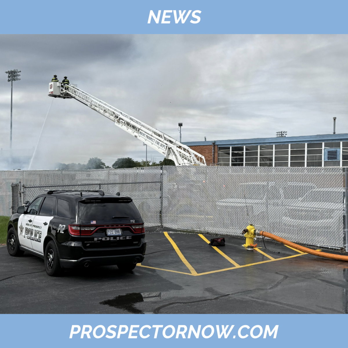 Literal dumpster fire burns at Prospect