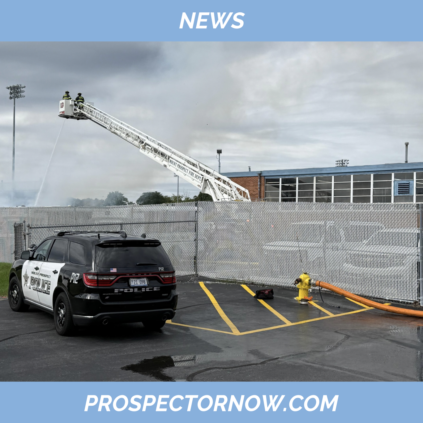 Literal dumpster fire burns at Prospect