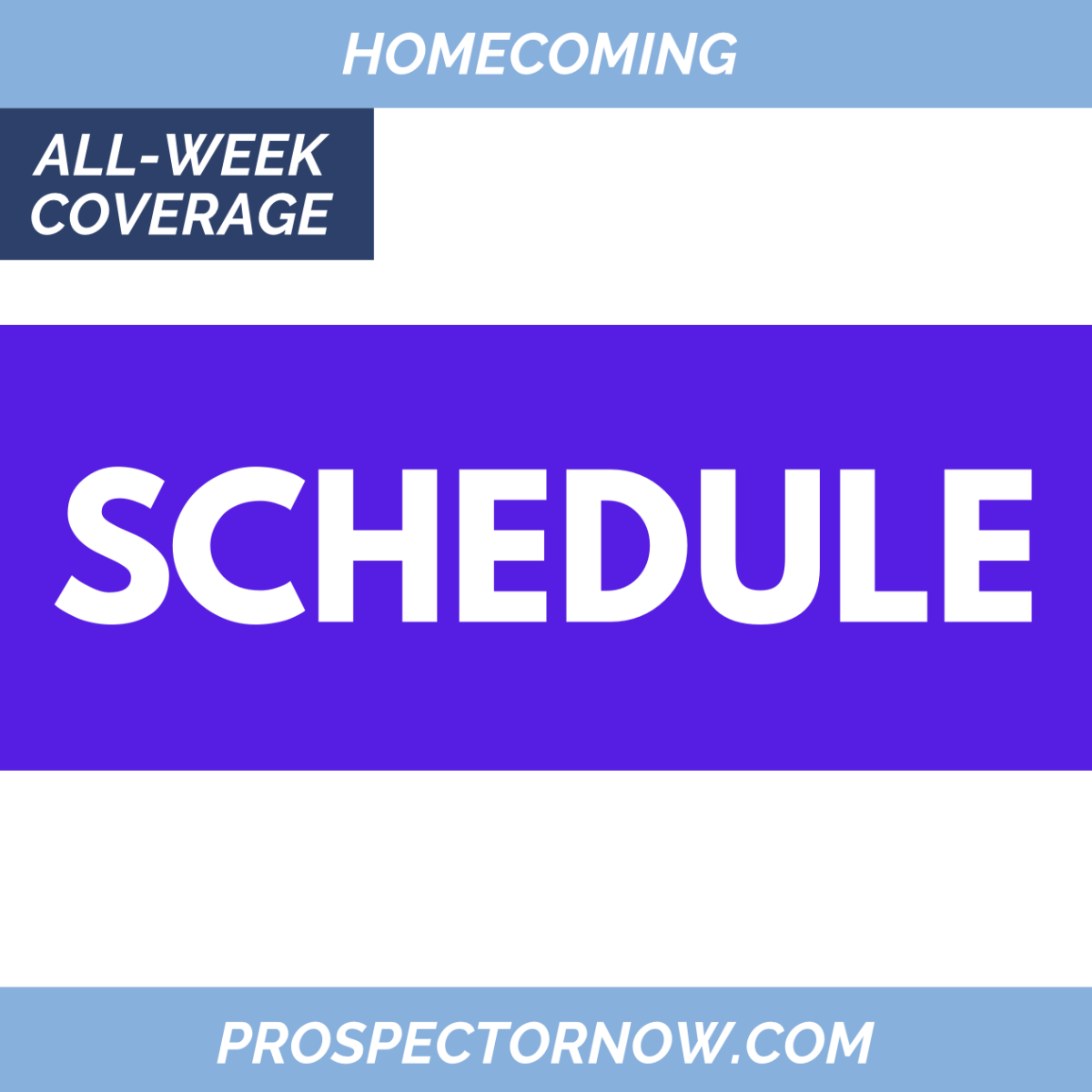 Homecoming Schedule Overview
