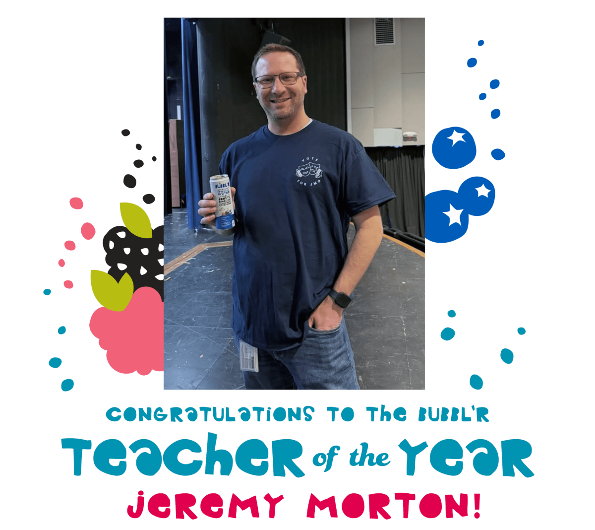 JMO Wins Bubblr teacher of the year