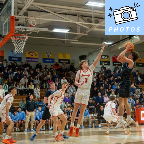Boys basketball falls 55–37 to rival Hersey.