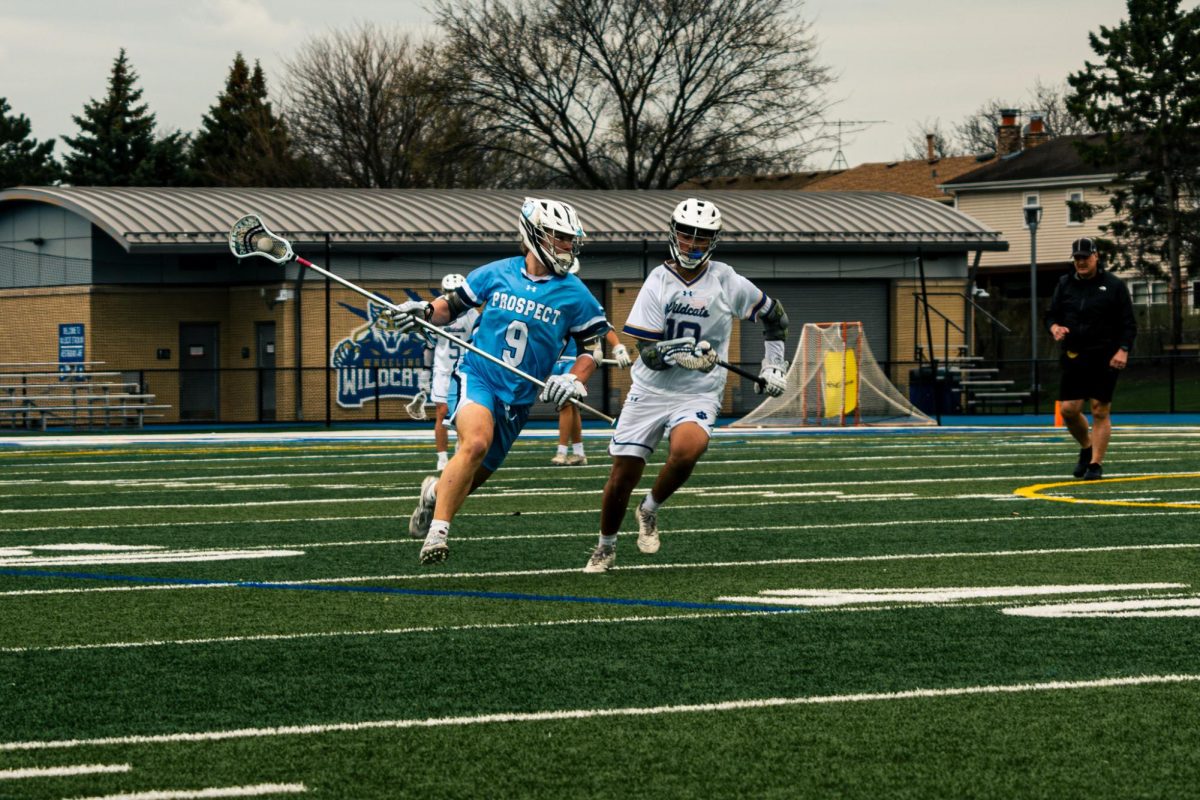 Junior Brady Anderson takes the ball upfield.